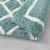 Madison Park Bittman Reversible High Pile Tufted Bath Rug Aqua 21x34 Perspective: top