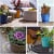 Bloem 7484785 12.75 x 14 in. Plastic Saturn Planter, Burnt Red Perspective: top