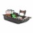 Shappell Laker JS1 Jet Molded Polyethylene Ice Fishing Snow Sled with Runners - Black Perspective: top