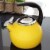 Chantal Canary Yellow Enamel-on-Steel Anniversary Tea Kettle Perspective: top