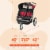 Baby Trend Expedition Lightweight Jogging Double Baby Stroller, Centennial Perspective: top