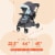 Baby Trend Sit N’ Stand Lightweight 5-in-1 Shopper Plus Stroller, Blue Mist Perspective: top