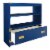 Wellington 36  Bookcase in Lapis Blue Engineered Wood Perspective: top