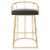 Luna 30  Barstool in Black Faux Leather by OSP Home Furnishings Perspective: top