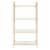 Alios Bookcase in White Gloss finish with Rose Gold Chrome Plated Base Perspective: top