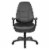 Deluxe Multi-Function High Back Chair in Dillon Black Faux Leather Perspective: top