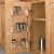 Rev-A-Shelf 4SR-15 15-Inch Cabinet Door Mounted Wood 3-Shelf Storage Spice Rack Perspective: top