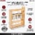 Rev-A-Shelf 8 Pull Out Kitchen Cabinet Organizer w/Utensil Holder, 448UT-BCSC8C Perspective: top