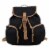 Bodhi Drawstring Flap Backpack - Black Perspective: top
