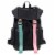 Bodhi Stella Nylon Fashion Drawstring Backpack - Black Perspective: top