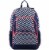 Fuel Triple Decker Backpack - Black/White Chevron Perspective: top