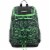Fuel Wide Mouth Bungee Backpack - Black/Lime Perspective: top