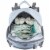 Bodhi Baby Bond Street Diaper Backpack - Light Blue Chambray Perspective: top