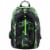 Fuel Deluxe Backpack/Lunch Bag Combo - Green/Black Perspective: top