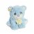 Aurora World Precious Moments Charlie Bear With Rattle So Beary Sweet Plush, Blue, 8.5" Perspective: top