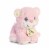 Aurora World Precious Moments Charlie Bear With Rattle So Beary Sweet Plush, Pink, 8.5" Perspective: top