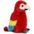 Aurora World Mini Flopsie Toy Scarlet Macaw Parrot Plush, 8" Perspective: top