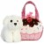 Aurora World Fancy Pals Pet Carrier Sweets Cupcake & Puppy Plush Perspective: top
