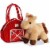 Aurora 7" Red Barn Pet Carrier Plush Toy,  Fancy Pals Horse Perspective: top