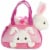 Aurora World Inc. 7" PEEK-A-Boo Bunny Fancy Pal Pet Carrier Perspective: top