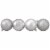 Northlight 16ct Silver Splendor Shatterproof 4-Finish Christmas Ball Ornaments 3 (75mm) Perspective: top