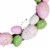 Northlight Floral Stem Easter Egg Spring Grapevine Wreath, Pink and Green 10-Inch Perspective: top