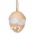 Northlight Set of 9 White and Brown Easter Egg Ornaments 2.25 Perspective: top