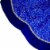 Northlight 48 Royal Blue and Silver Swirl Christmas Tree Skirt with Scalloped Trim Perspective: top