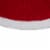 Northlight 48 Red and White Quilted Faux Fur Border Christmas Tree Skirt Perspective: top
