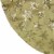 Northlight 20 Gold Sequin Snowflake Pattern Mini Christmas Tree Skirt Perspective: top