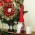 Northlight 25.5  Plush Red and Gray Nordic Santa Christmas Gnome Tabletop Figure Perspective: top