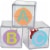 Lauri ABC Flip Flop Blocks Perspective: top