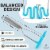 Zulay Kitchen Potato Masher with Premium Silicone-Coated Stainless-Steel Design - Blue Perspective: top