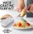 Zulay Kitchen Professional Stainless Steel Flat Handheld Cheese Grater - Black Perspective: top