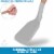 Zulay Kitchen Premium Silicone Spatula (12.5 inch) - Flexible & Heat Resistant Rubber Spatula Perspective: top