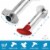 Zulay Kitchen Stainless Steel Pineapple Corer - Red Perspective: top
