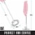 Zulay Kitchen Milk Boss Milk Frother With Holster Stand - Cotton Candy Perspective: top