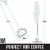 Zulay Kitchen Milk Boss Milk Frother With Holster Stand - White Perspective: top