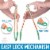 Zulay Kitchen Tongs With Silicone Tips and Lock Mechanism (9  & 12 ) - Rose Gold - Mint Perspective: top