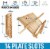 Zulay Kitchen Foldable Bamboo Dish Drying Rack - 2-Tier Perspective: top