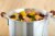 IMUSA Steamer and Glass Lid - Silver Perspective: top
