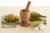 IMUSA Small Bamboo Mortar and Pestle Perspective: top
