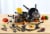IMUSA Nonstick Cookware Set - Charcoal Perspective: top
