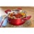 IMUSA Dutch Oven with Glass Lid - Ruby Red Perspective: top