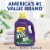 XTRA Mountain Rain Liquid Laundry Detergent Perspective: top