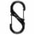 Nite Ize S-Biner® SlideLock® #4 Stainless - Black Perspective: top