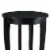 Convenience Concepts American Heritage Round Wood Sofa & Couch End Table, Black Perspective: top
