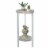 Convenience Concepts 111253C1WF Graystone 31 in. Plant Stand, Faux Birch & White - 31.5 x 15 Perspective: top