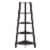 Newport 5 Tier Wide Corner Bookcase Espresso Perspective: top