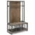 Homestyles Barnside Wood Hall Tree in Gray Perspective: top
